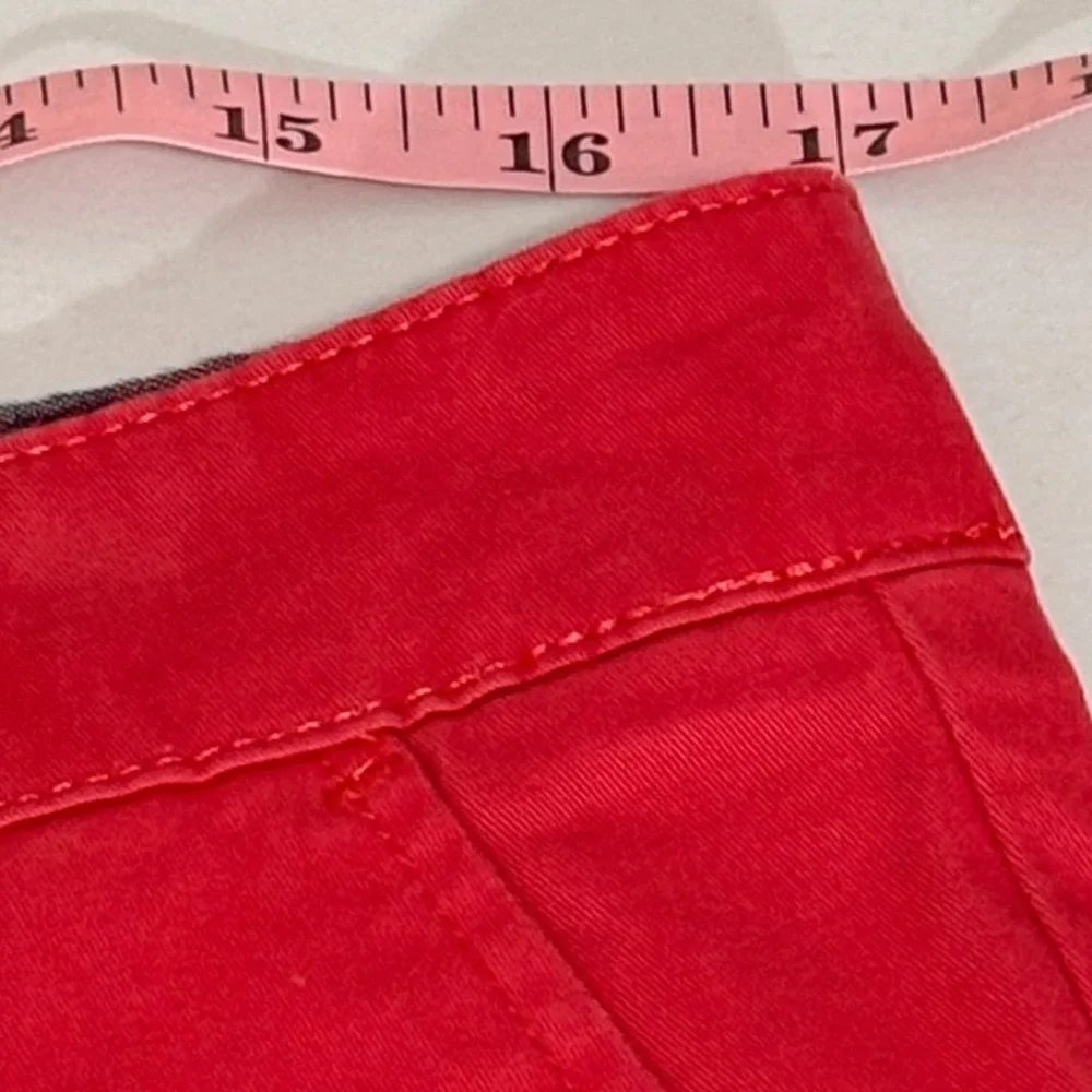 Golfing‎ - Hudson & Barrow Red - Chino Shorts Size 34 Stretch Cotton Flat Front